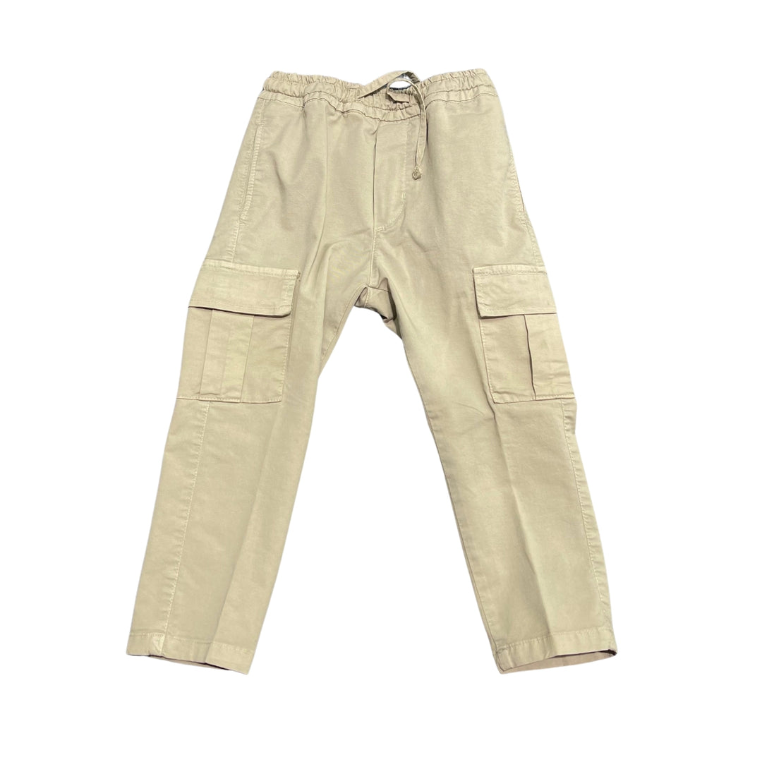 Pantalone in cotone con tasconi e elastico in vita MR2540KSABBI MANUEL RITZ
