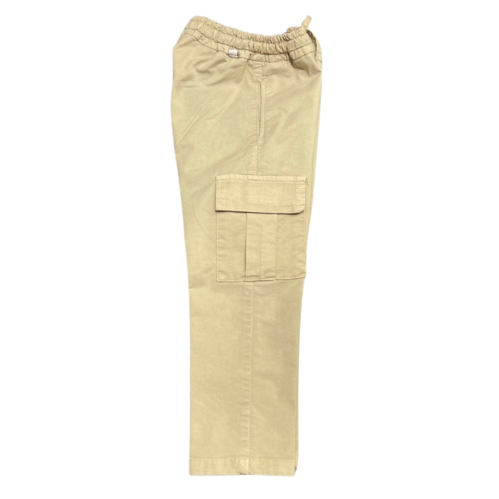 Pantalone in cotone con tasconi e elastico in vita MR2540KSABBI MANUEL RITZ