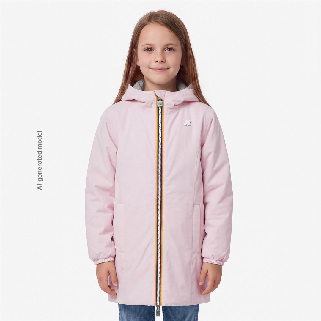 Giubbino da bambina Denise warm tecnico reversibile imbottito in ecopiuma 