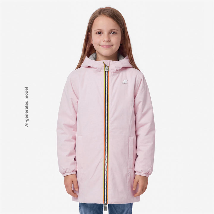 Giubbino da bambina Denise warm tecnico reversibile imbottito in ecopiuma 