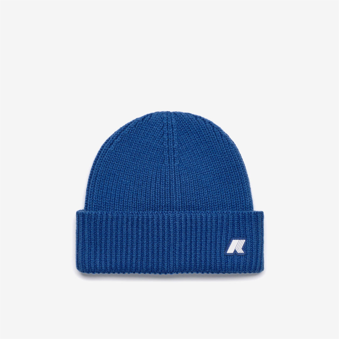 Cappello da neonati in lana con risvolto e logo 