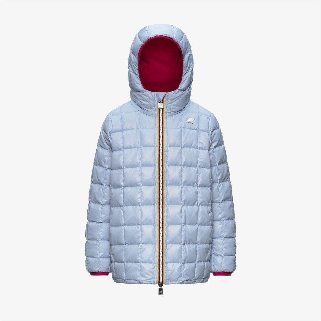 Giubbino da bambina Sophie thermo reversibile lunghezza sotto sedere a campana in piuma d&