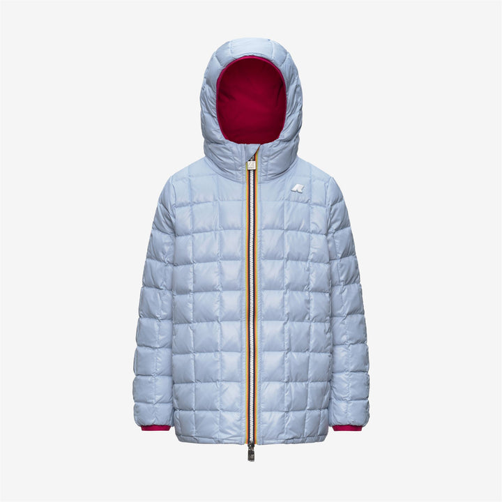 Giubbino da bambina Sophie thermo reversibile lunghezza sotto sedere a campana in piuma d&