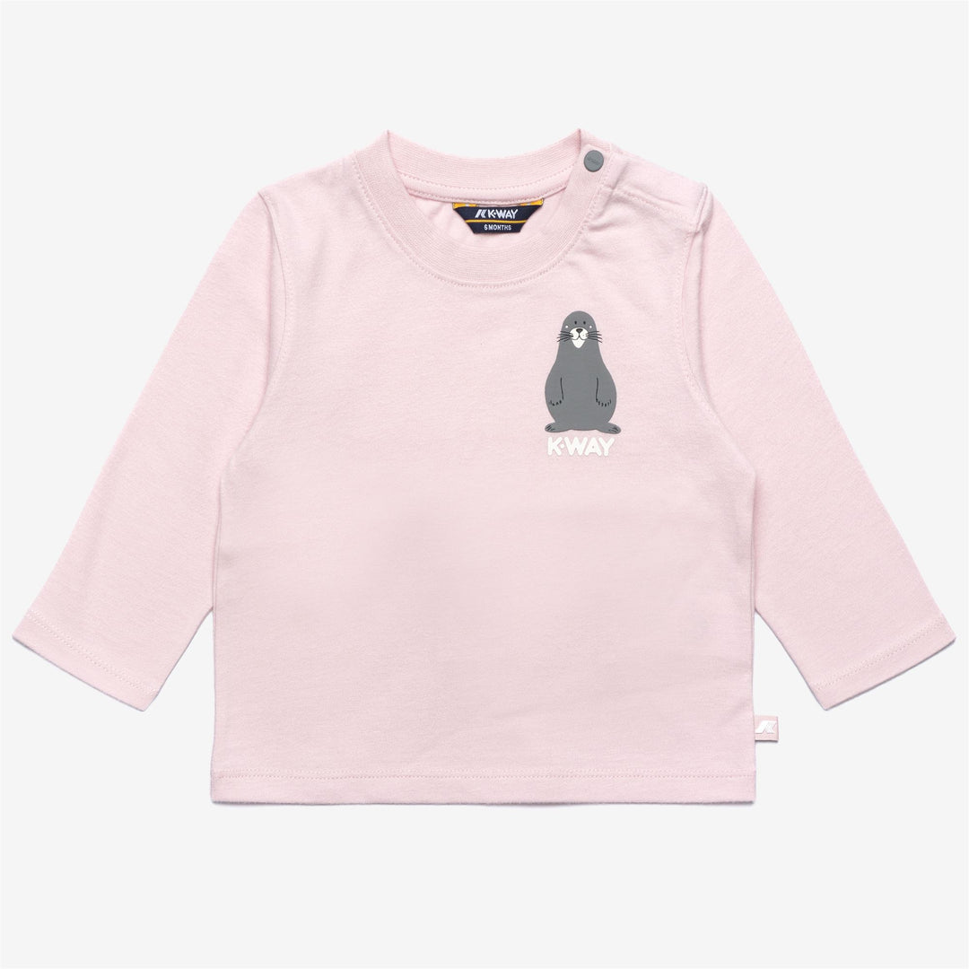 T-shirt da neonati in cotone con logo 