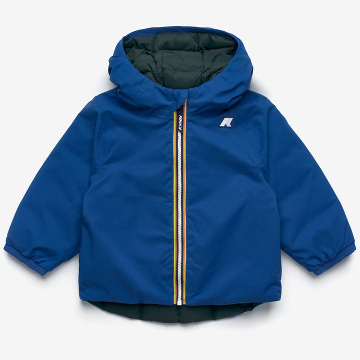 Giubbino da neonati Jack thermo reversibile in tessuto tecnico in imbottitura in piuma d&