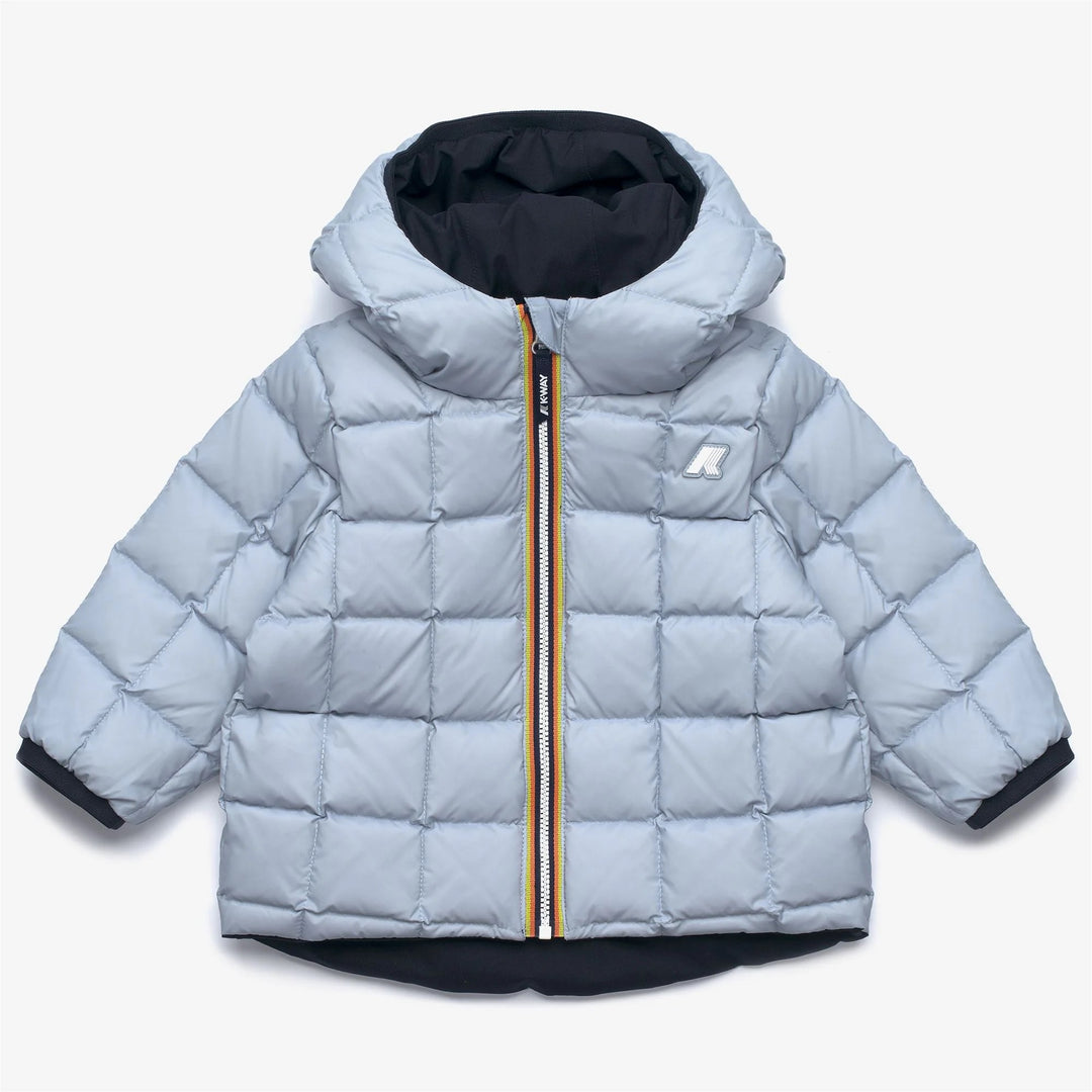 Giubbino da neonati Jack thermo reversibile in tessuto tecnico in imbottitura in piuma d&