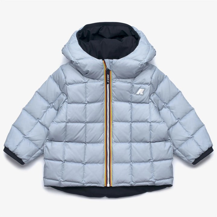 Giubbino da neonati Jack thermo reversibile in tessuto tecnico in imbottitura in piuma d&