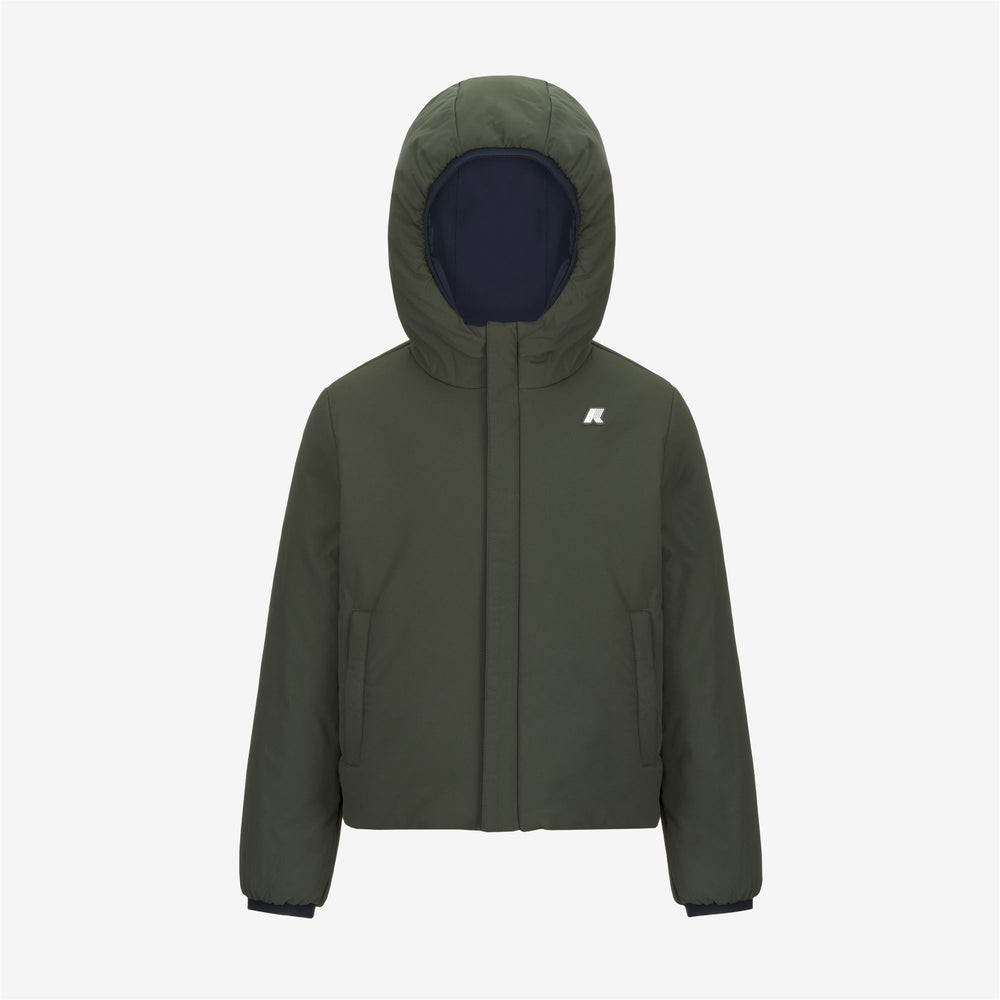 Giubbino da bambino jack warm reversibile tessuto tecnico con imbottitura in ecopiuma 