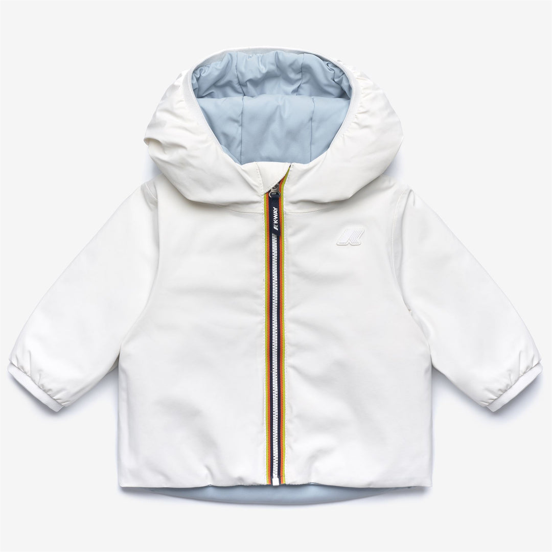 Giubbino da neonati jack warm reversibile in tessuto tecnico ed imbottitura in ecopiuma 