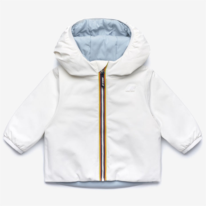Giubbino da neonati jack warm reversibile in tessuto tecnico ed imbottitura in ecopiuma 
