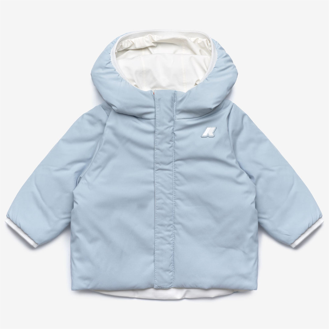 Giubbino da neonati jack warm reversibile in tessuto tecnico ed imbottitura in ecopiuma 