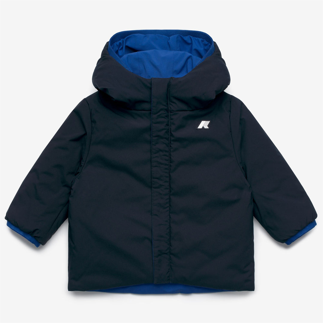 Giubbino da neonati jack warm reversibile in tessuto tecnico ed imbottitura in ecopiuma 