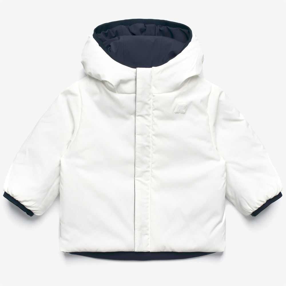 Giubbino da neonati jack warm reversibile in tessuto tecnico ed imbottitura in ecopiuma 