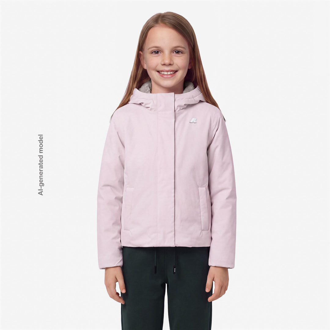 Giubbino da bambina lily soft beaver tecnico interno in ecopelliccia effetto fur 