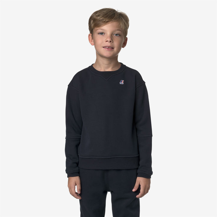 Felpa da bambino Nael girocollo con logo 