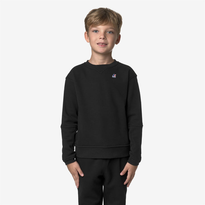 Felpa da bambino Nael girocollo con logo 