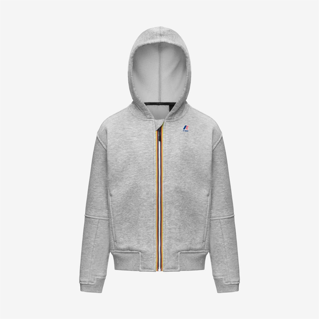 Felpa da bambino full zip con logo 
