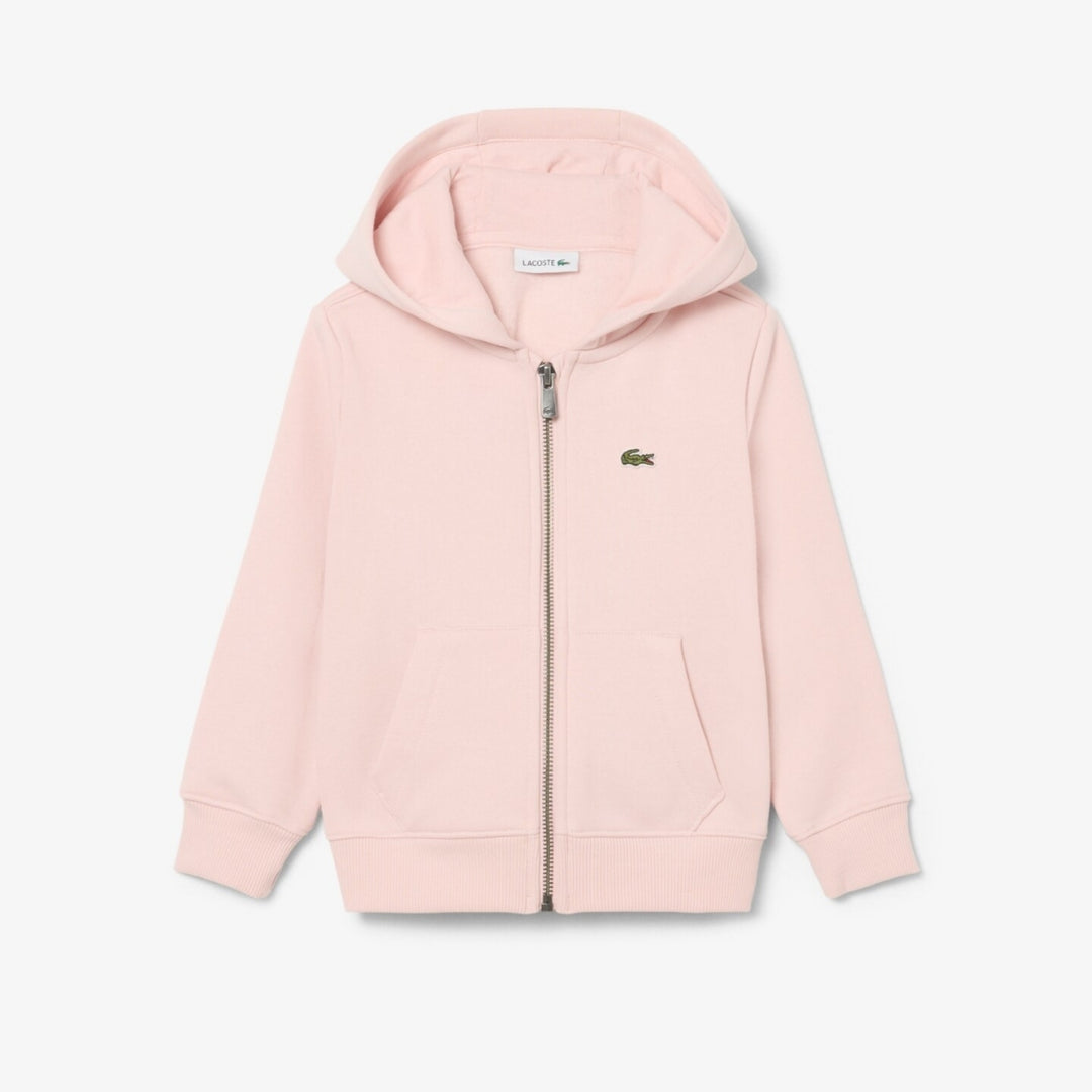 Felpa da bambini con zip e cappuccio e logo 