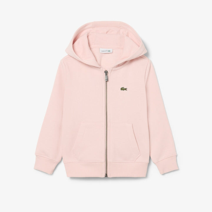 Felpa da bambini con zip e cappuccio e logo 