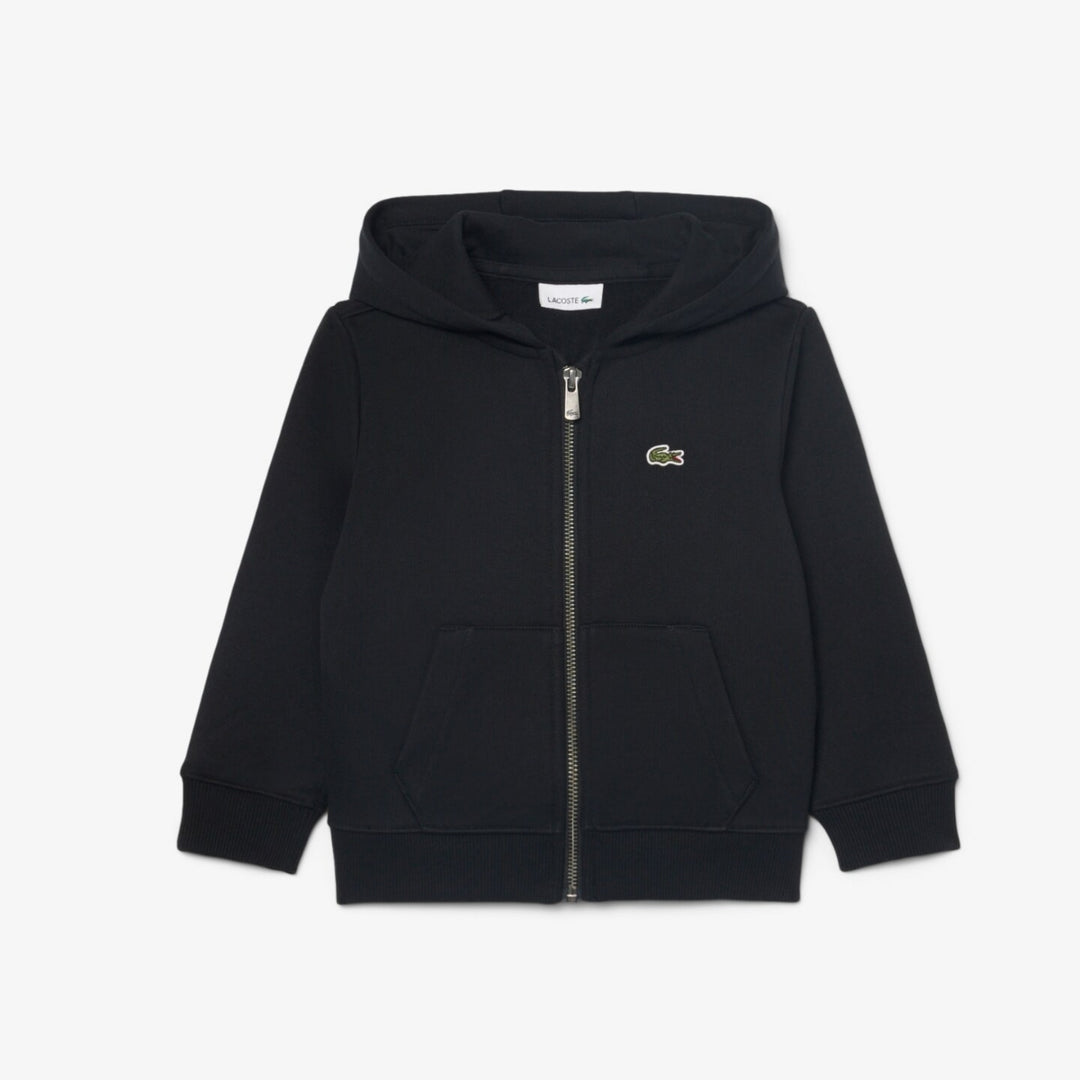 Felpa da bambini con zip e cappuccio e logo 