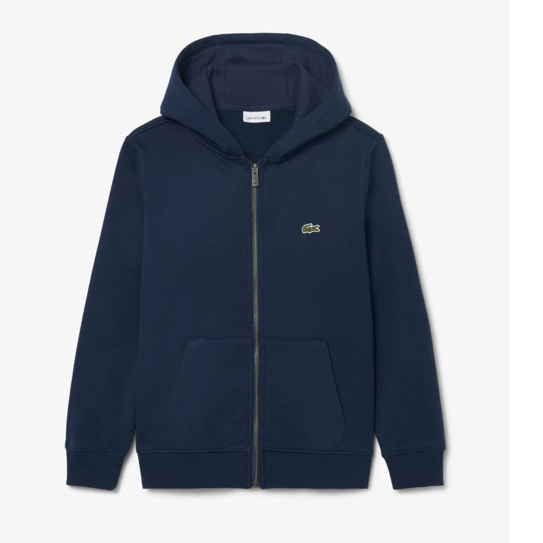 Felpa da bambini con zip e cappuccio e logo 