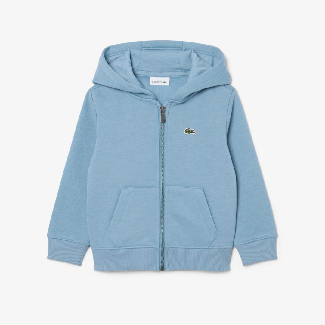Felpa da bambini con zip e cappuccio e logo 