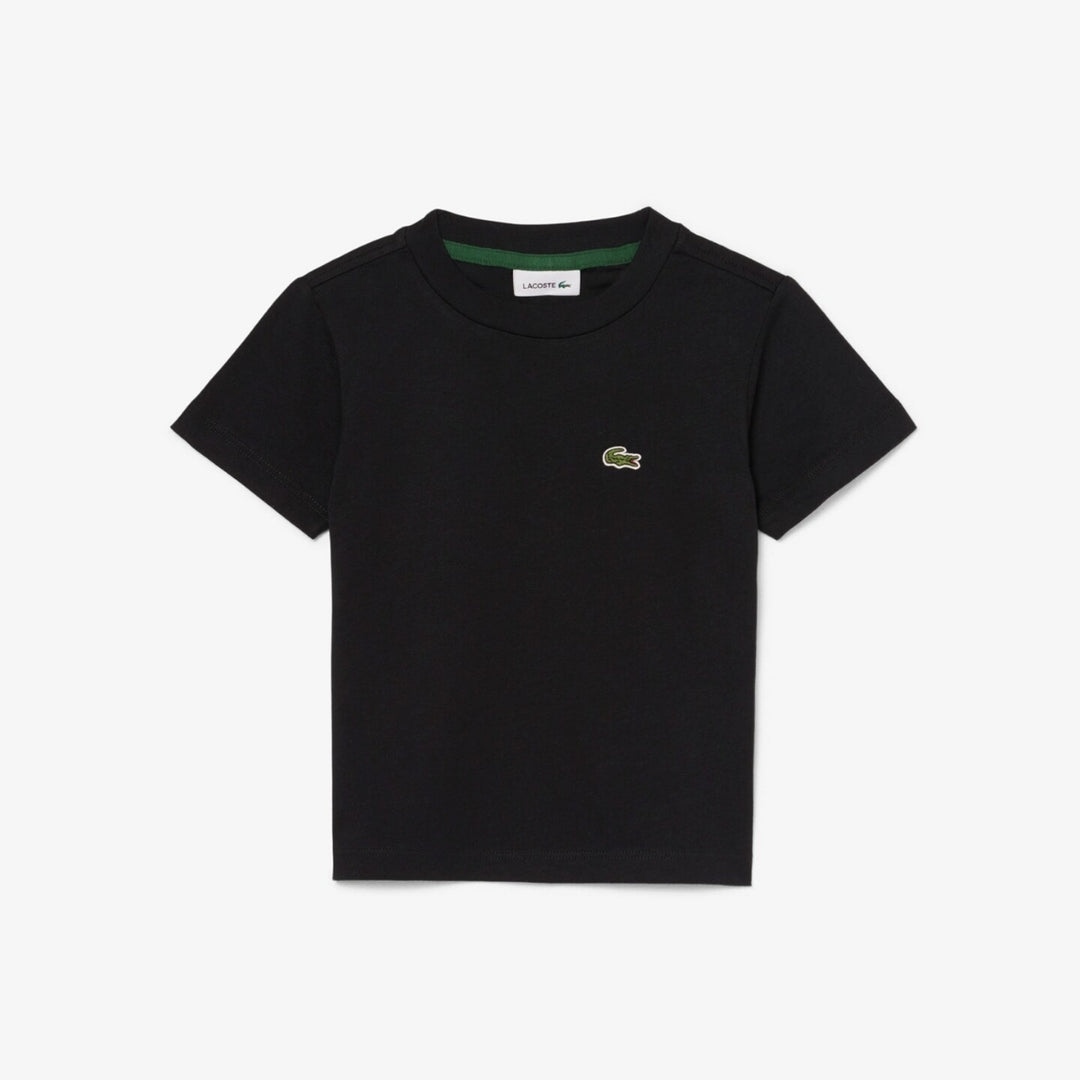 T-shirt da bambini in cotone mezza manica con logo 