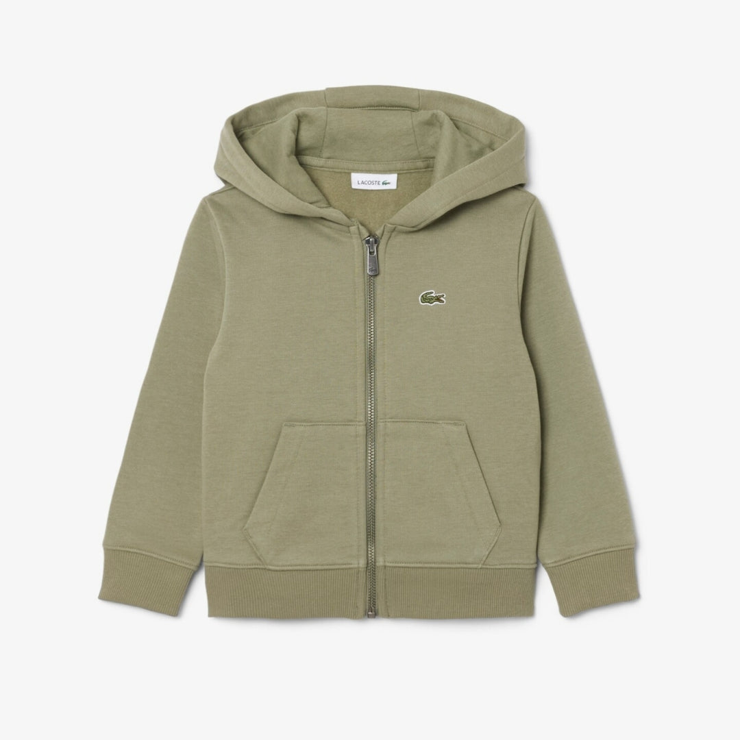 Felpa da bambini con zip e cappuccio e logo 