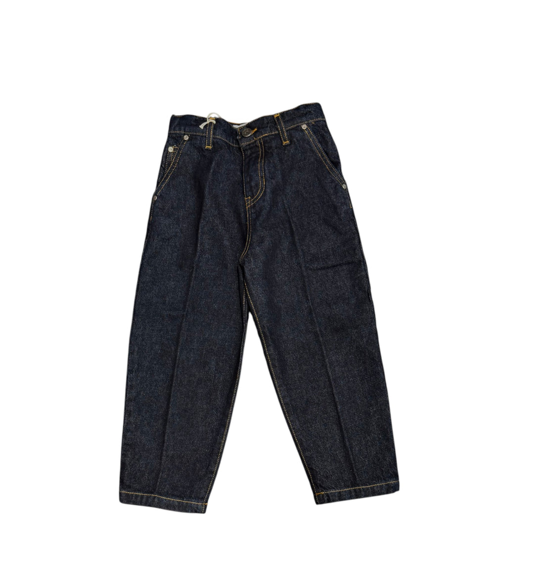 Jeans da bambino tasca a filo vestibilità comoda 