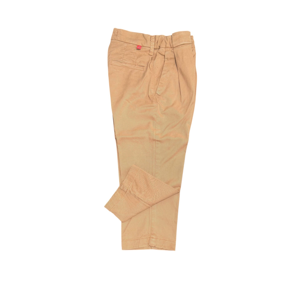 Pantalone da bambino con dippia pence modello japan in gambardina con elastico in vita 