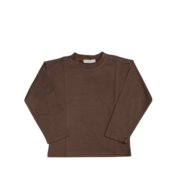 T-shirt da bambino in cotone manica lunga over 