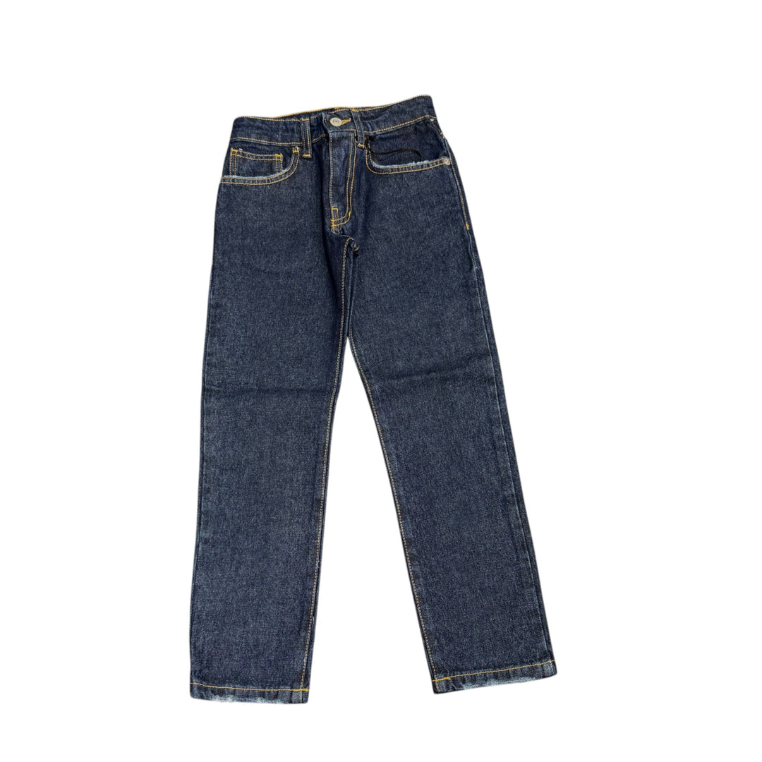 Jeans da bambino in tela elastica regolare 
