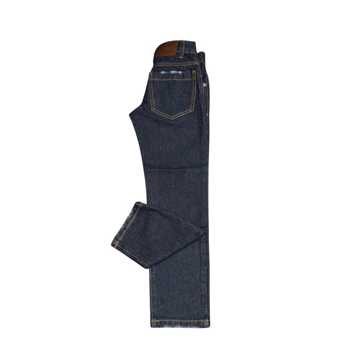 Jeans da bambino in tela elastica regolare 