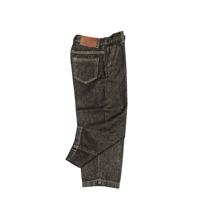 Jeans da bambino tasca a filo in tela morbida vestibilità comoda 
