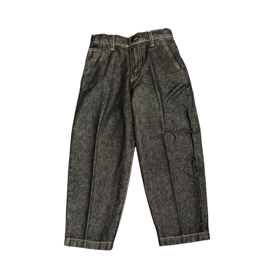 Jeans da bambino tasca a filo in tela morbida vestibilità comoda 