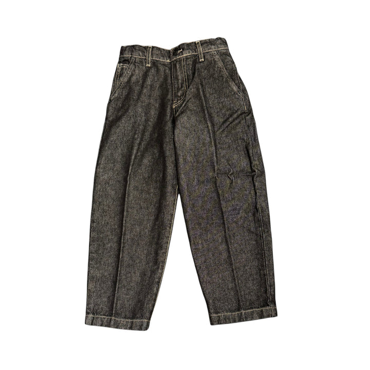 Jeans da bambino tasca a filo in tela morbida vestibilità comoda 