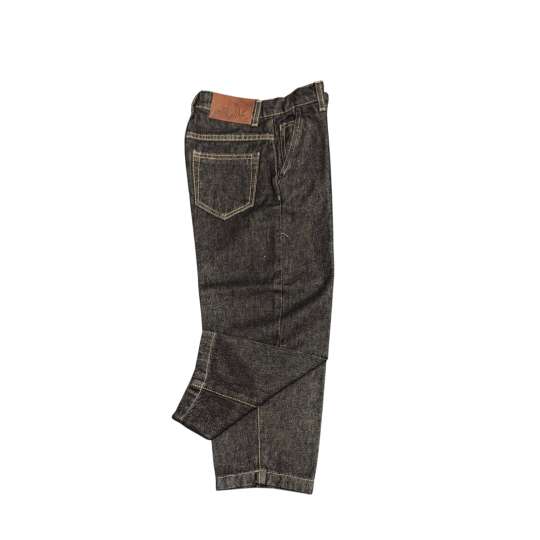 Jeans da bambino tasca a filo in tela morbida vestibilità comoda 