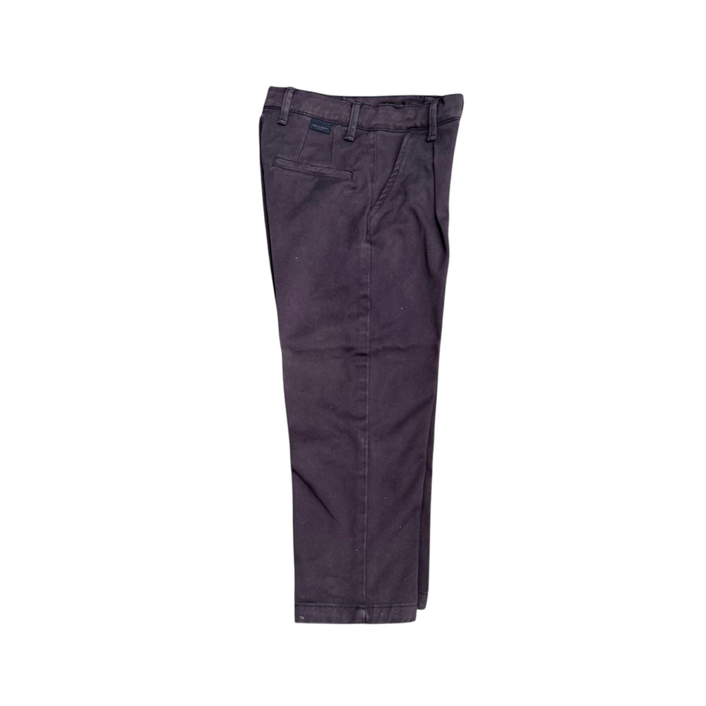 Pantaloni da bambino tasca a filo in gambardina con pence vestibilità regolare 