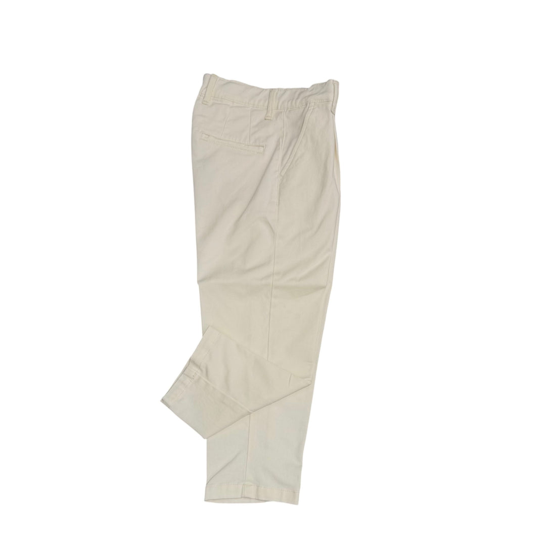 Pantaloni da bambino tasca a filo in gambardina con pence vestibilità regolare 