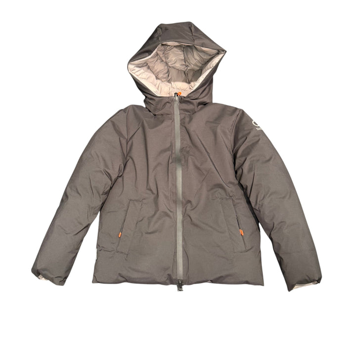 Giubbino da bambino in tessuto tecnico reversibile imbottito in ecopiuma 