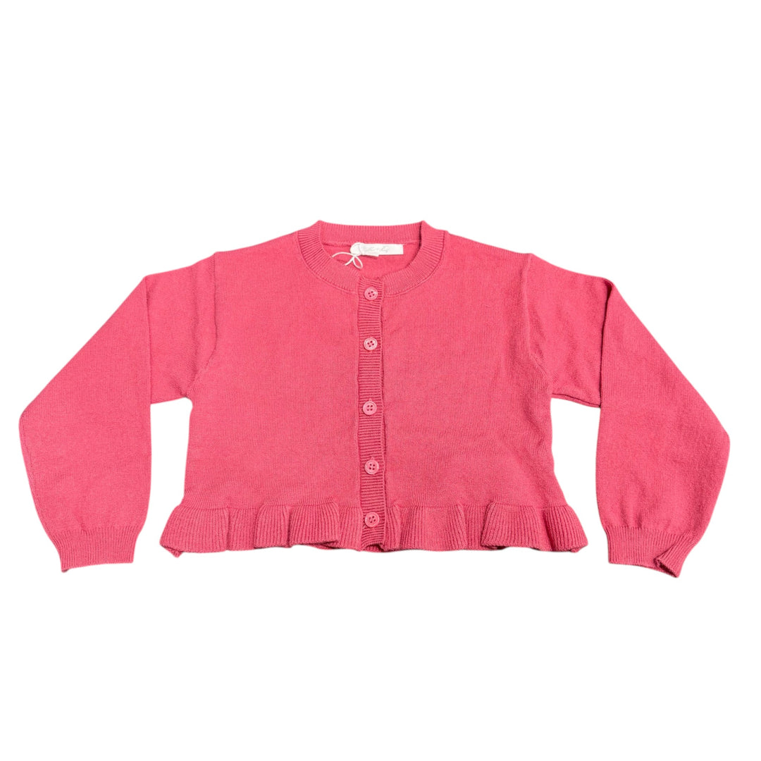 Cardigan da bambina misto lana con bottoni 