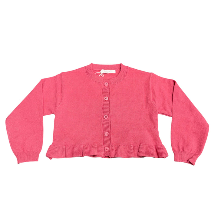 Cardigan da bambina misto lana con bottoni 