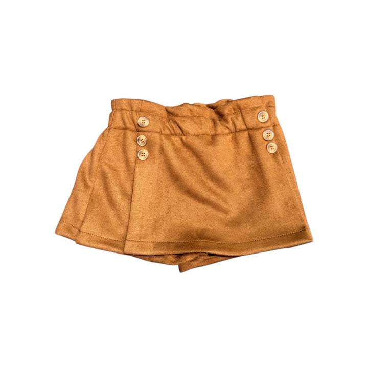 Shorts da bambina finta gonna effetto renna 