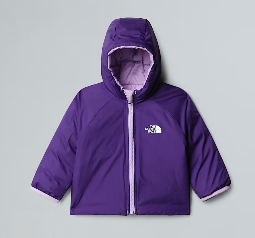 Giubbino in tessuto tecnico reversibile imbottito in piuma ecologica PERRITO BABYVIOLA-GLICINE THE NORTH FACE
