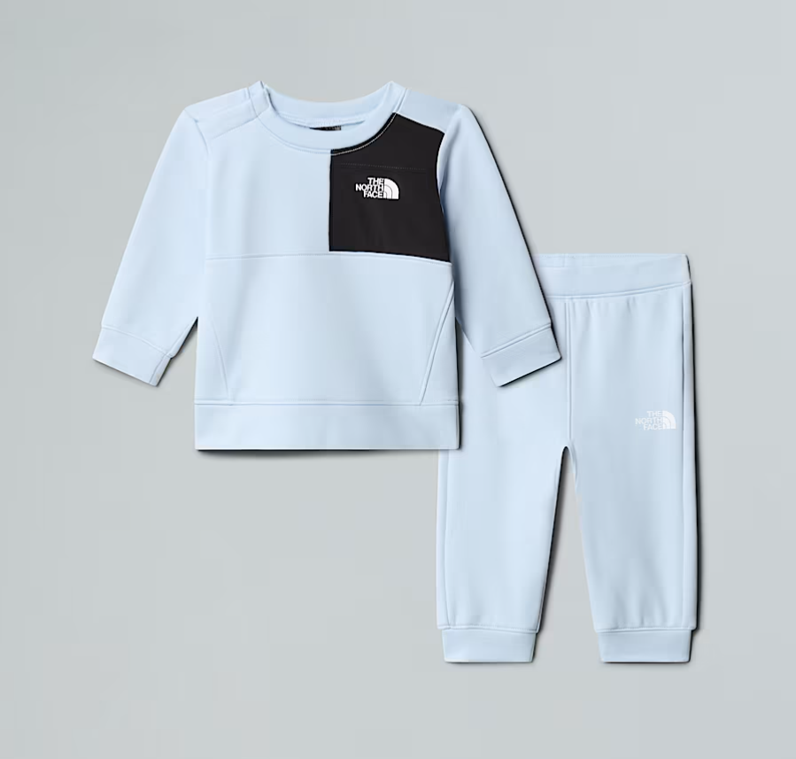 Tuta girocollo in felpa tecnica con logo TNF FLEECE SETCIELO THE NORTH FACE