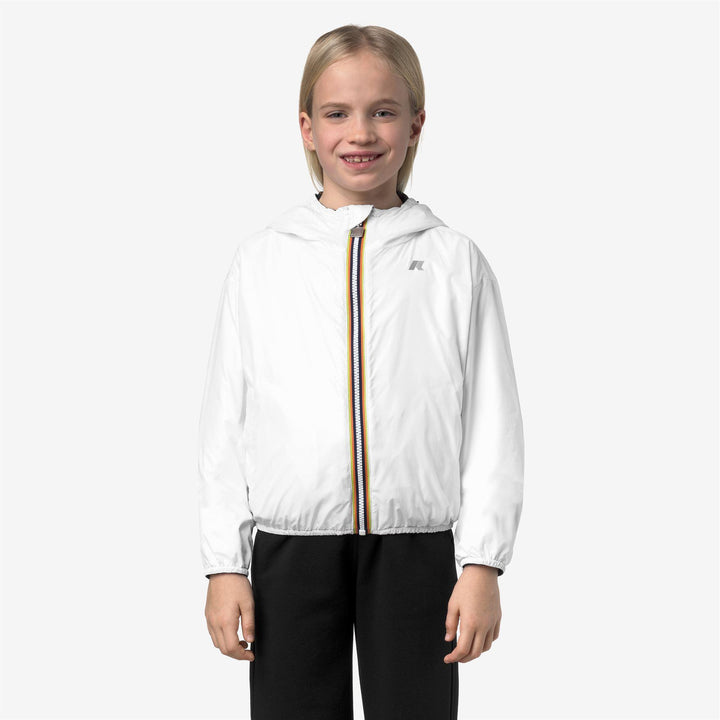 Giubbino da bambina laurette reversibile in tessuto tecnico traspirante K41337WJAL7 K-WAY