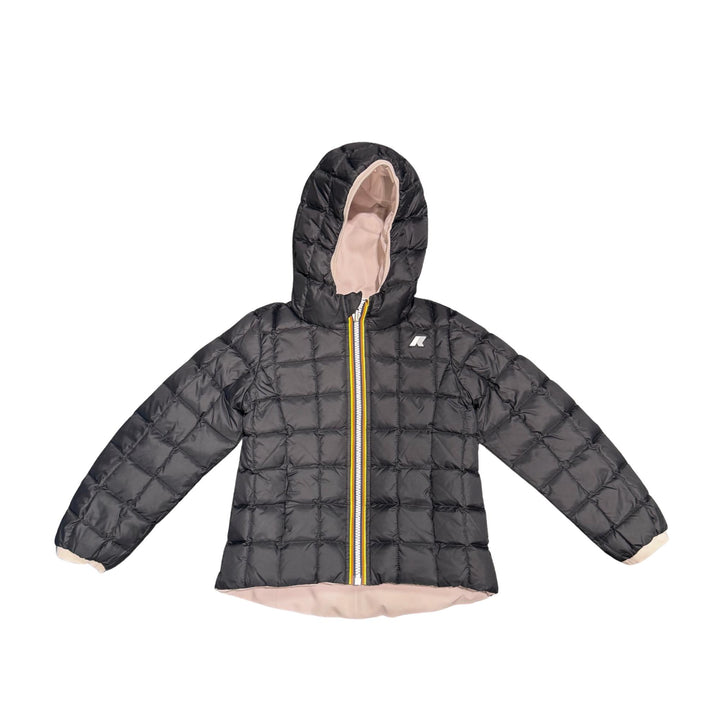Giubbino da bambina Lily thermo reversibile in tessuto tecnico con imbottitura in piuma e piumino d'anatra K5123QWKBBQ K-WAY