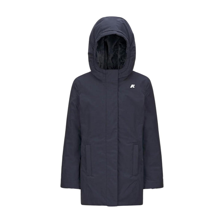 Giubbino da bambina Denise Marmotta lunghezza 3/4 con tessuto tecnico imbottito in ecopelliccia K41383WKAL9 K-WAY