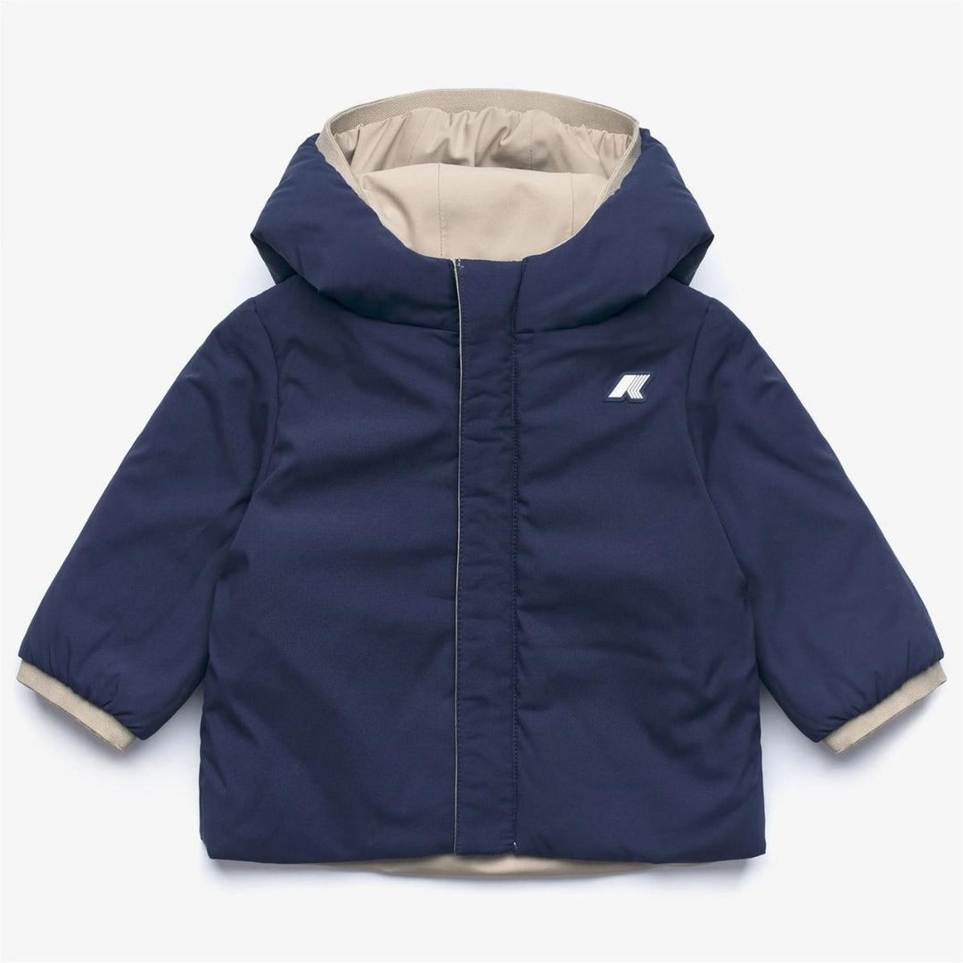 Giubbino Jack warm da neonato reversibile in tessuto tecnico con ecopiuma K71338WBBE K-WAY