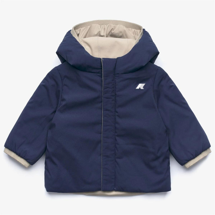 Giubbino Jack warm da neonato reversibile in tessuto tecnico con ecopiuma K71338WBBE K-WAY